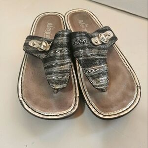Alegria Sandals with Velcro Closing size 37 US 6.5